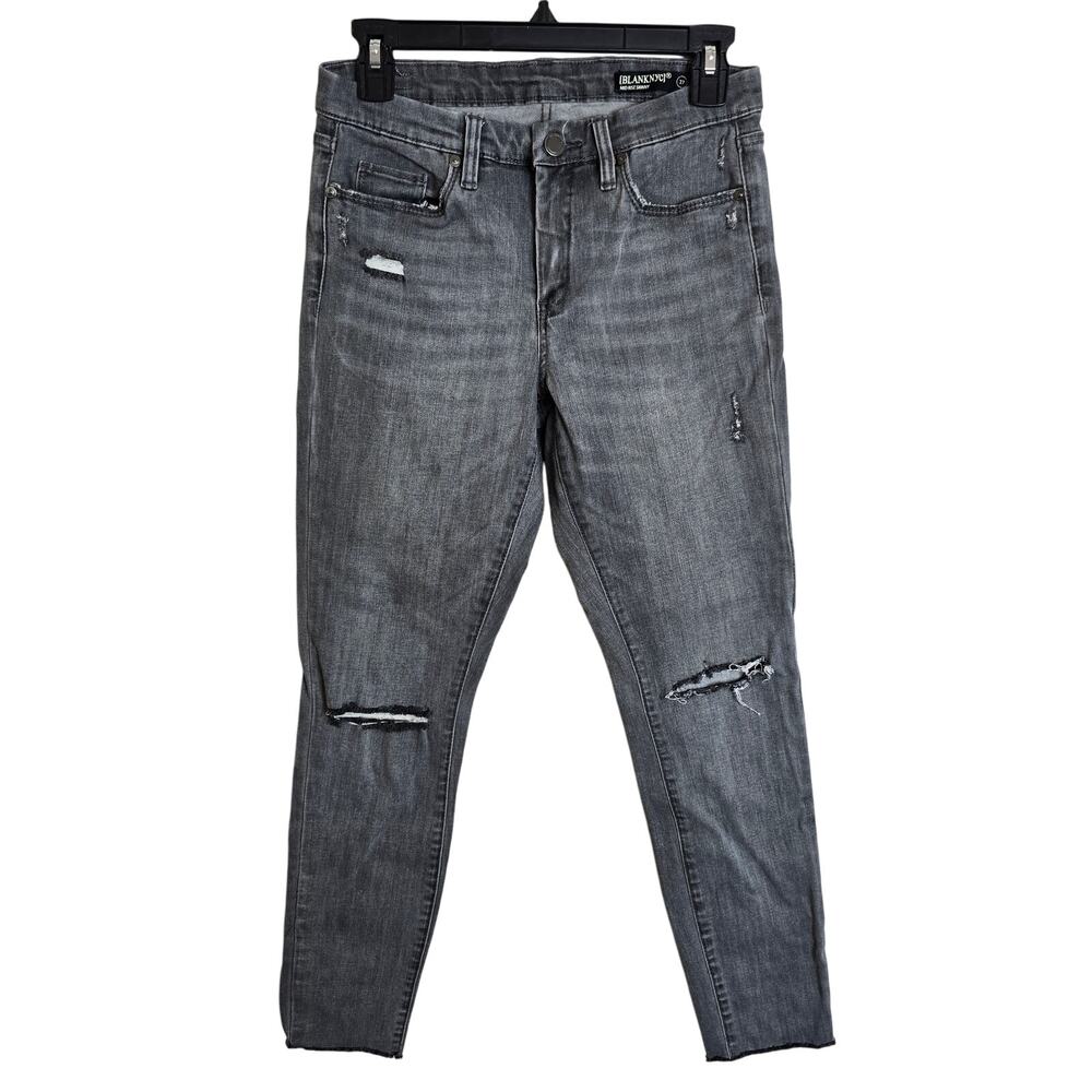 BlankNYC Black Mid Rise Skinny Jeans Size 27